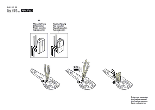 BOSCH Sicherungsblech | Ersatzteile für GEX 150 AC | 2600190060