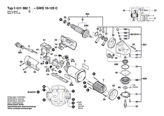 BOSCH Sicherungsbügel | Ersatzteile für GWS 10-125 C | 1600119011
