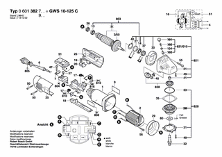 BOSCH Drehzahlregler 220-230V | Ersatzteile fr GWS 10-125 C | 1607233069