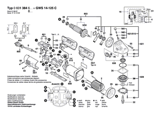 BOSCH Kohlebrste | Ersatzteile fr GWS 14-125 C | 1607014148