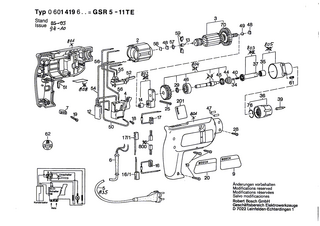 BOSCH Lüfter | Ersatzteile für GSR 5-11 TE | 2606610022