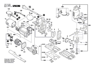 BOSCH Lüfterdeckel | Ersatzteile für GST 120 E | 2601990907