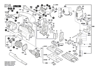 BOSCH Schalter | Ersatzteile für GST 120 BE | 2607200588