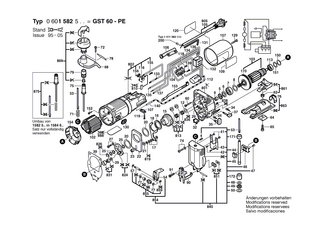 BOSCH Tülle Ø6,5-Ø6,9x95 MM | Ersatzteile für GST 60 PE | 2600703027