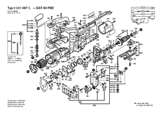 BOSCH Schutzvorrichtung | Ersatzteile für GST 60 PBE | 2601322021