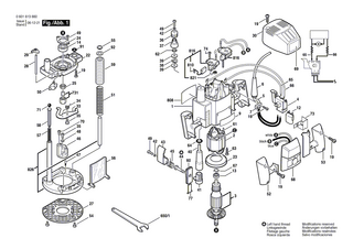 BOSCH Zylinderschraube | Ersatzteile für GOF 1300 CE | 3603410504