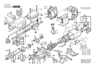 BOSCH Schubstange | Ersatzteile für GSA 1100 PE | 2610994483