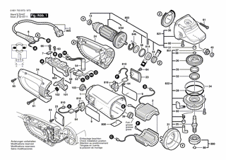 BOSCH Polschuh 220-240V | Ersatzteile für GWS 23-180 JS | 160422057K