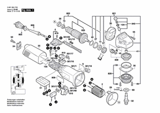 BOSCH Polschuh 220-230V | Ersatzteile für GWS 14-125C | 1607000F0S