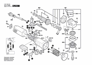 BOSCH Polschuh 220-230V | Ersatzteile für GWS 14-150C | 1607000F0S