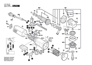 BOSCH Firmenschild | Ersatzteile für GWS 14-150C | 1601118A78