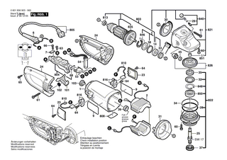 BOSCH Polschuh 220-230V | Ersatzteile für GWS 26-230 JB | 1604220382