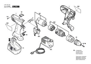 BOSCH Senkschraube M6x23 | Ersatzteile für GSB 14,4 VE-2 | 2603421229