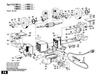 BOSCH Zylinderschraube DIN 84-AM4x12-8.8 | Ersatzteile für Schleifbock | 2910021122