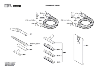 BOSCH Riegelverschluss | Ersatzteile fr GAS 25 L SFC | 1600A001PX