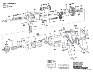 BOSCH Handgriff BLAU | Ersatzteile für Hf-Bohrmaschine | 3605133011