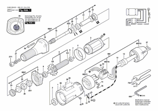BOSCH Flachkopfschraube DIN 85-AM3x6-CUZN | Ersatzteile für Geradschleifer | 2910110048
