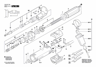 BOSCH Flachkopfschraube DIN 85-AM3x8-MS | Ersatzteile für Geradschleifer | 2910110050