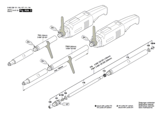 BOSCH Flachkopfschraube DIN 85-AM4x10-MS | Ersatzteile für Geradschleifer | 2910110120