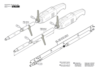 BOSCH Verlängerungssatz L=300 MM | Ersatzteile für Geradschleifer | 3606120032