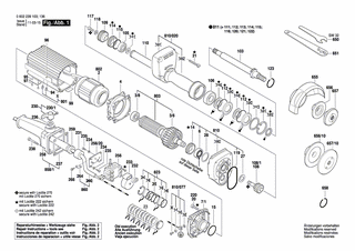 BOSCH Typschild | Ersatzteile für Geradschleifer | 3601106053