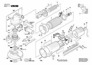 BOSCH Teilesatz | Ersatzteile für Winkelschleifer | 3607030419