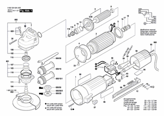 BOSCH Tülle Ø8,7-Ø9,5x67 MM | Ersatzteile für Winkelschleifer | 1600703032