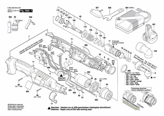 BOSCH Schraubendreher | Ersatzteile für ANGLE EXACT 8 | 3607950027