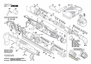 BOSCH Teilesatz 5 STUECK GRAU | Ersatzteile für BT ANGEL EXACT 30 | 3600106032