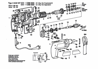 BOSCH Blechschraube DIN 7981-3,9x19-C-Z-ST | Ersatzteile für CSB 500-2 | 2912401020