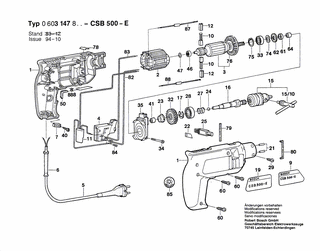 BOSCH Sicherungsscheibe 0,8 MM | Ersatzteile für CSB 500-E | 2600118002