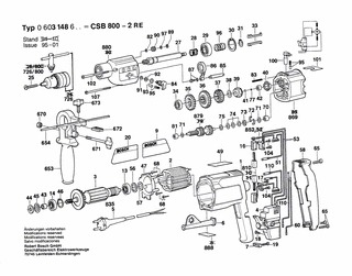 BOSCH Bohrfutterschlüssel SG2 | Ersatzteile für CSB 800-2 RE | 2607950007