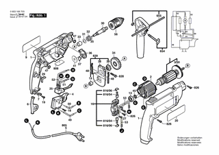 BOSCH Verbindungsleitung L=103 MM BLAU | Ersatzteile für PSB 550 RE | 2604448132