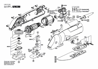 BOSCH Flügelschraube M 6x77 MM | Ersatzteile für PFS 250 | 2603480010