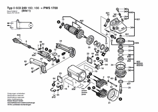 BOSCH Steckhülsengehäuse | Ersatzteile für PWS 20-230 | 1605190038