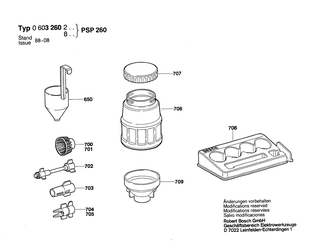BOSCH Zylinderschraube | Ersatzteile für PSP 260 | 1609390351