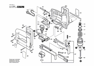 BOSCH Andrückhebel | Ersatzteile für PTK 23 E | 1609202596