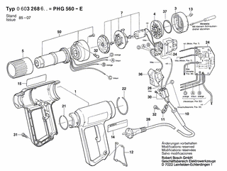 BOSCH Sprengring CA.Ø2,3xØ47 MM | Ersatzteile für PHG 560-E | 1609201490