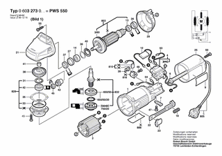 BOSCH Tülle Ø7,6-Ø8,2x95 MM | Ersatzteile für PWS 550 | 2600703013