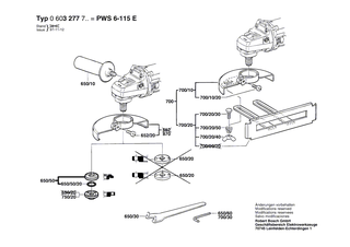 BOSCH Druckfeder | Ersatzteile f�r PWS 6-115 E | 1619P09932