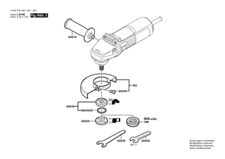 BOSCH Zweilochmutterndreher | Ersatzteile für PWS 500 | 1607950052
