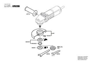 BOSCH Druckfeder | Ersatzteile f�r PWS 550 | 1619P09932