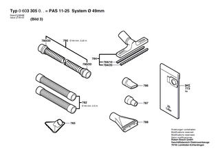BOSCH Anschlussstutzen | Ersatzteile für PAS 11-25 | 1609203V36