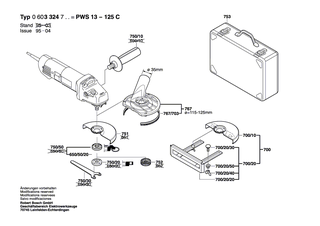 BOSCH Sicherungsb�gel | Ersatzteile f�r PWS 13-125 C | 1600119011