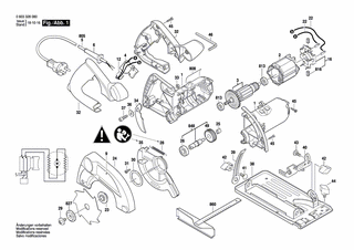 BOSCH Flügelschraube | Ersatzteile für PKS 40 | 2610387876