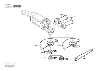 BOSCH Lagerflansch �230 MM | Ersatzteile f�r PWS 20-230 | 1607000922