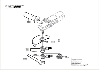 BOSCH Druckfeder | Ersatzteile f�r PWS 6-115 | 1619P09932