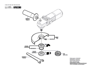 BOSCH Sechskantmutter M7, SW10 | Ersatzteile für PWS 7-115 | 1603300016