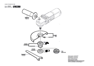 BOSCH Tülle Ø6,5-Ø6,9x95 MM | Ersatzteile für PWS 700 | 2600703012