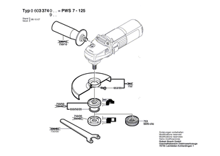 BOSCH Druckfeder | Ersatzteile f�r PWS 7-125 | 1619P09932